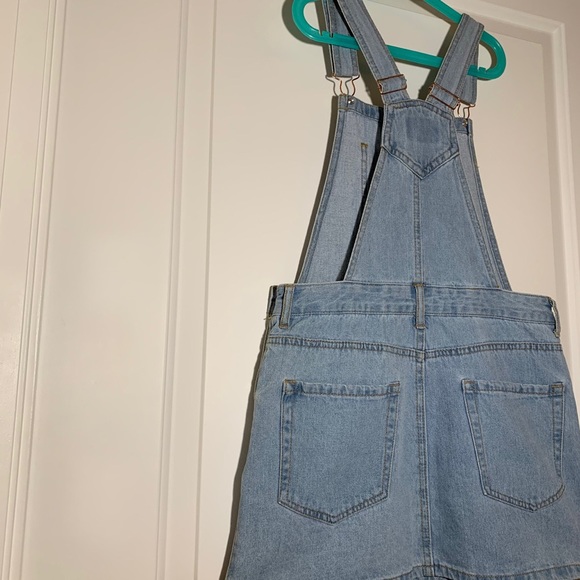 Blue Jean skirt overalls, size US woman's S - Picture 3 of 3